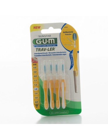 GUM Proxabrush Trav-Ler 1,3mm YELLOW 1514