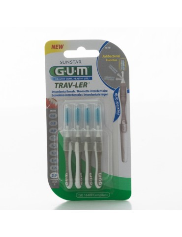 GUM Proxabrush Trav-Ler 2mm GRAY 1618