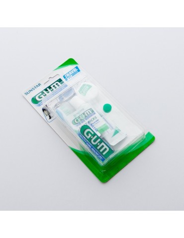GUM Toothbrush + Toothpaste + Dental Floss Travel Kit 156
