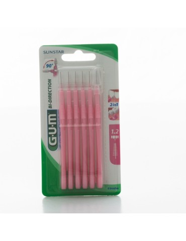 GUM Bi-Direction Fine 1,2mm X 6, Pink