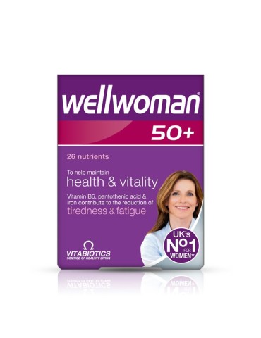 VITABIOTICS Wellwoman 50+ 30 Tablets (1+1 FREE)
