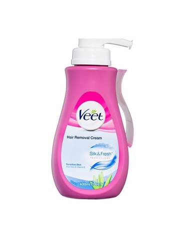 VEET HAIR REMOVAL CREAM, SENSITIVE SKIN, ALOE VERA & VITAMIN E 400ML