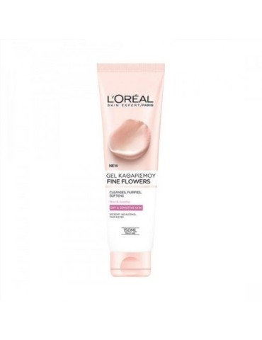 L'OREAL PARIS FINE FLOWERS CLEANSING GEL FOR DRY/SENSITIVE SKINS
