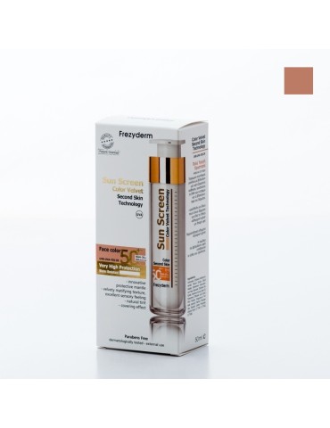 Frezyderm Sun Screen Color Velvet Face Cream SPF50+, 50ml (WITH COLOR)