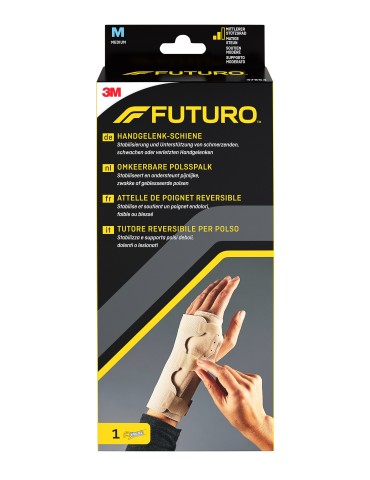 FUTURO Reversible Splint Wrist Brace, Medium, Beige - 47854DAB