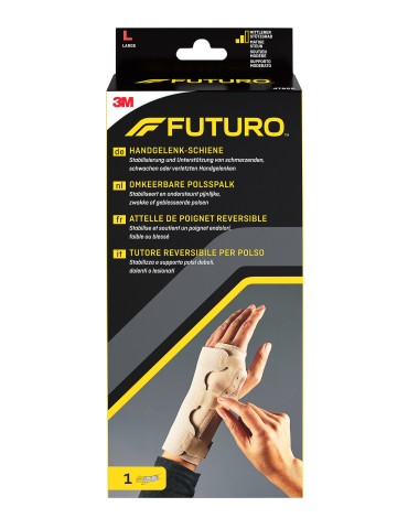 FUTURO Reversible Splint Wrist Brace, Large, Beige - 47855DAB