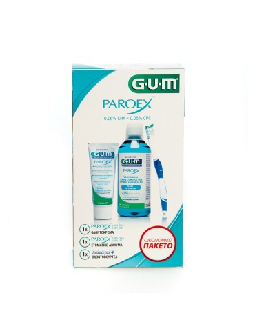 GUM OFFER Paroex 0.06% SET  1T/P & 1M/W & 1T/Br