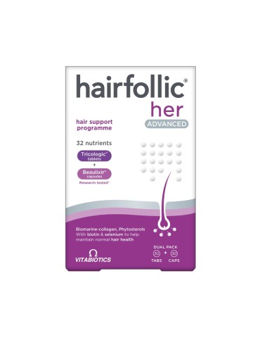 VITABIOTICS Hairfolic Woman Advanced 30 Tabs/30 Caps (1+1 FREE)