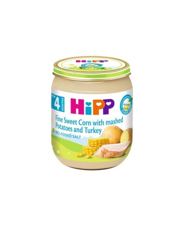 HiPP Fine Sweet Corn with Potatoes and Turkey, BIO, 125g