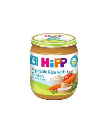 HiPP Vegetable Rice with Chicken, BIO, 125g