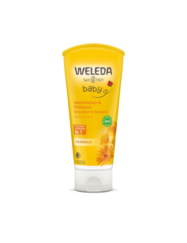 WELEDA Calendula Baby Shampoo & Body Wash 200ml