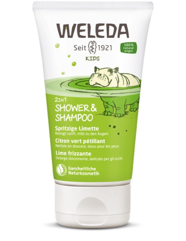 WELEDA Kids 2 in 1 Lime Shampoo & Bodywash 150ml