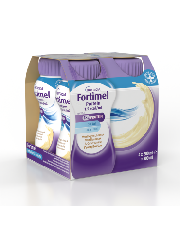 Fortimel Protein Vanilla 4X200ml (replaces Fortimel Extra Vanilla)