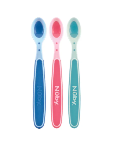 NUBY HOT SAFE SPOON 3PC 3+