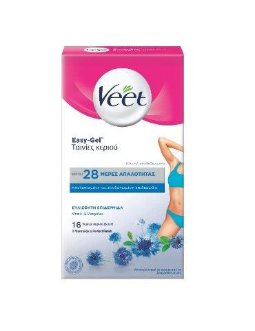 VEET COLD WAX STRIPS, BIKINI & ARMPITS, 16 PCS
