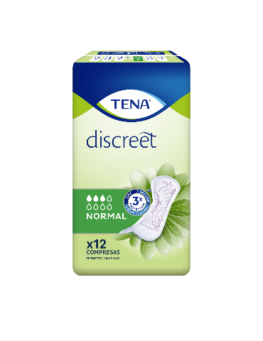 TENA PADS LADY DISCREET NORMAL, 12 PADS