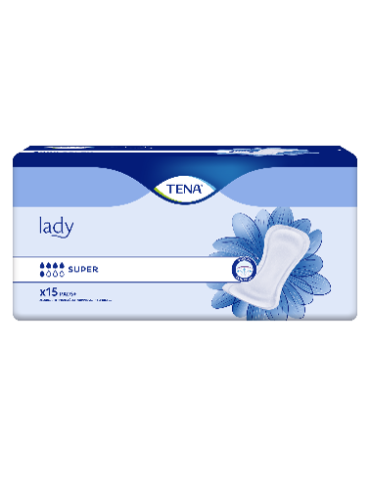 TENA PADS LADY SUPER, 15 PADS