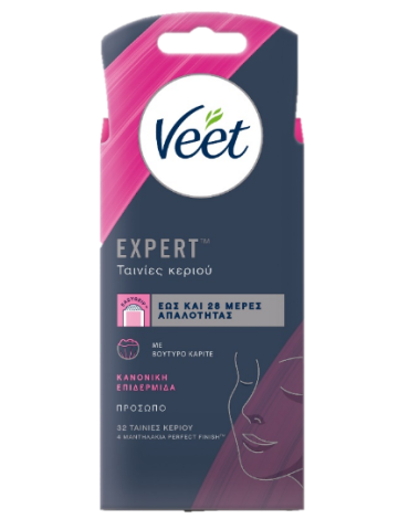 VEET FACE STRIPS, NORMAL SKIN, 32 PCS