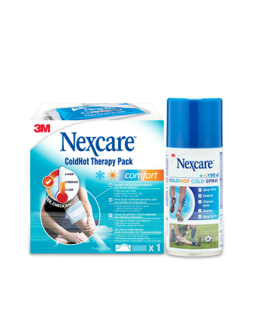 3M Nexcare Comfort, 10cm x 26.5cm +  Free Cold Spray