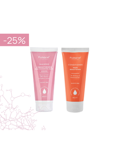 FOLTENE Strengthening for Women Shampoo 200ml & FOLTENE Revitalizing Conditioner 180ml